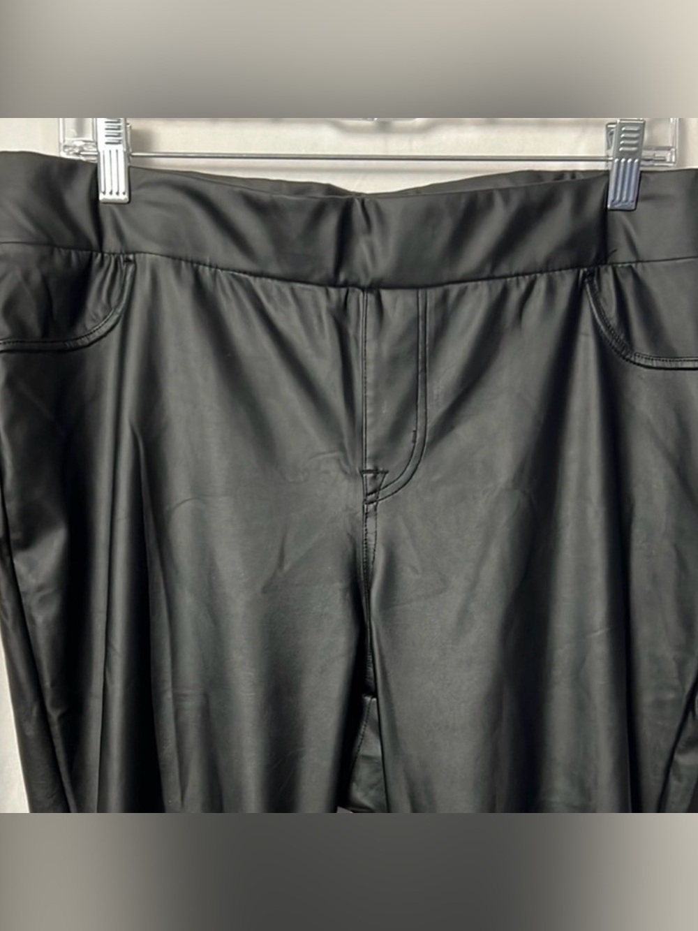 Torrid Full-Length Black Faux Leather Legging Size 2(18/20) - Picture 2 of 7